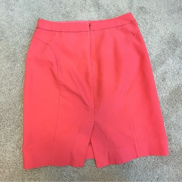 J. Crew pink pencil skirt Sz 10 pockets - Picture 3 of 10